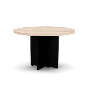 Imagem de Mesa de Reunião para Escritório Redonda 120cm PE40 Pandin Móveis Nogueira Casa Blanca