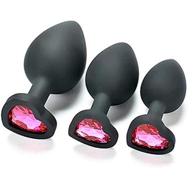 Imagem de 3 peçasplug anale, brinquedos anais, Brinquedos sexuais, homem e mulher yo04 plug anais feminino silicone A2A