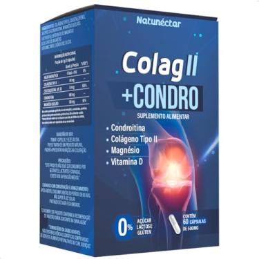 Imagem de Colágeno Tipo 2 + Condro 500mg 60 Cápsulas Suplemento Alimentar - Natunectar