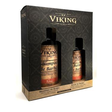 Imagem de Shampoo + Balm Barba Terra Viking Hidratante Anvisa Kit para barba com shampoo e balm  terra  viking