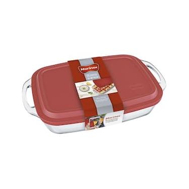 Imagem de Assadeira Retangular Marinex Seletta com Tampa - 3,5L
