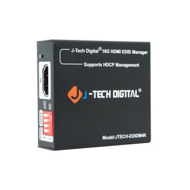 Imagem de J-Tech Digital Emulador HDMI EDID HDCP Manager 4K60Hz Auto Downscaling, 8 modos EDID e configurações EDID personalizadas, alimentação por USB C ou HDMI, suporta CEC On/Off [JTECH-EDIDM4K]