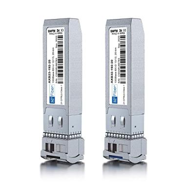 Imagem de Transceptor H!Fiber 10G SFP+ Bidi, 10GBase-BIDI 1270nm/1330nm SMF, um par de módulo SFP+ de modo único, até 20 km, compatível com Cisco SFP-10G-BXD-I/SFP-10G-BXU-I, Mikrotik, Netgear, D-Link e mais