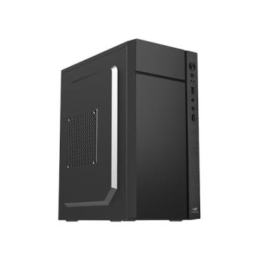 Imagem de C3Tech Gabinete Micro-ATX MT-34BK Preto com Fonte 200w, Design Mid Tower, Frontal com 2 USB e entrada de audio P2, 2 baias, suporta placa mae Micro ATX