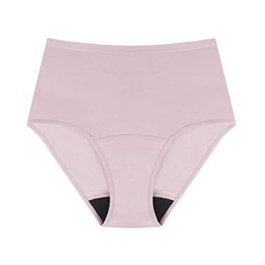 Imagem de AIRCUTE Roupa íntima lavável para incontinência urinária para mulheres, à prova de vazamento, absorvente de algodão, 60 ml, 1 pacote (crepúsculo, 3GG)