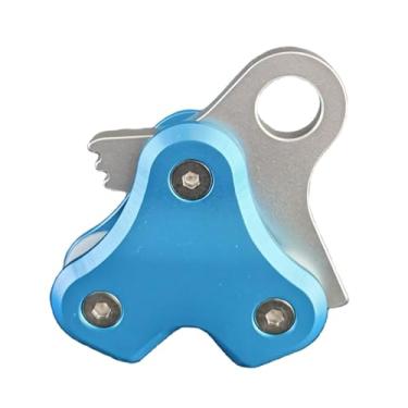 Imagem de Tachiuwa Polia de mergulho, retrator de corda de metal, liga de alumínio, acessórios de mergulho de alta eficiência, Azul