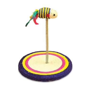 Imagem de Chalesco Arranhador Brinquedo com Mola para Gatos
