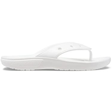 Imagem de Chinelo Classic Flip, Crocs, Adulto Unissex, White, 42