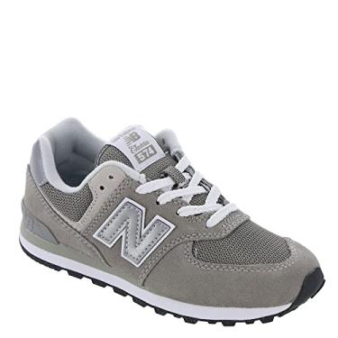 Imagem de New Balance Boy's 574 Core Lace-Up Sneaker, Grey/White, 2 Little Kid