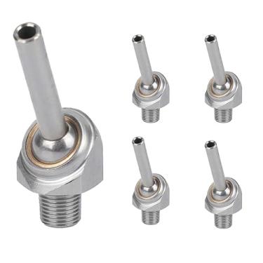 Imagem de HTAN-1/8-50 DCYCBTH 5PC 1/8 "NPT x 10/30/50 mm bocal de resfriamento de aço inoxidável 304, bocal universal de refrigeração, adequado para várias máquinas-ferramentas, spray de água (comprimento do