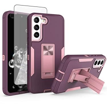 Imagem de Asuwish Capa de celular para Samsung Galaxy S22 Plus 5G com protetor de tela de vidro temperado e suporte fino acessórios para celular Gaxaly S22+5G Galaxies S22plus 22S + S 22 22+ G5 mulheres homens