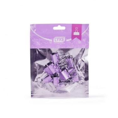 Imagem de Prendedor de Papel Mola 19mm 12 Unidades Lyke Pastel Roxo