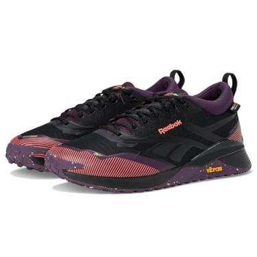 Imagem de Reebok Tênis feminino Nano X4 Adventure, Preto/Ameixa Meia-Noite/Coral Digital, 36