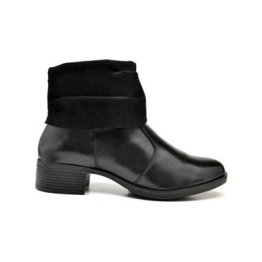 Imagem de Bota Feminina Polaina Couro Salto Montaria Moderna Conforto - Reta Opo