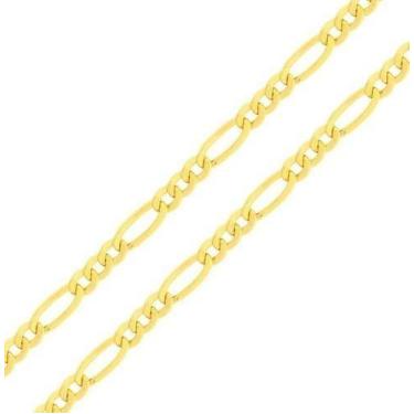 Imagem de Pulseira Grumet 3x1 Infantil 15cm Ouro 18k Com Ajuste Grossa - Thile J