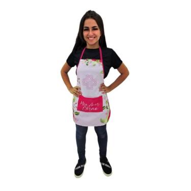 Imagem de Avental Especial Dia Das Mães Estampa Digital Rosa - Fantasia Bras, G