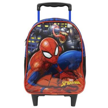 Imagem de Mochila Escolar de Rodinha Spider Man Homem Aranha Disney - Xeryus