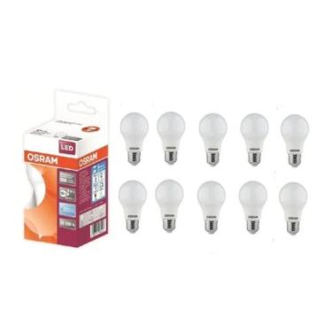 Imagem de Kit 10 Lampada Led Cla60 Osram 8w E27 Bulbo 803lm 110/220v