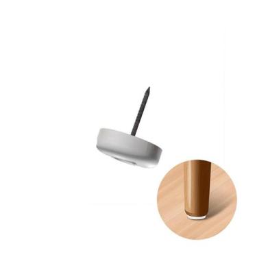 Imagem de Sapata Plástica Ø 15 Mm Com Prego Branca - Bigfer, Branco