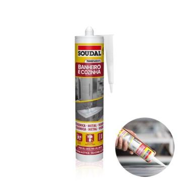 Imagem de Silicone Acético Transparente Incolor Para Banheiro E Cozinha 250ml So