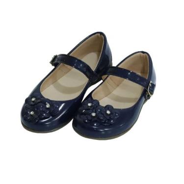 Imagem de Sapatilha Infantil Menina Sapato Boneca  Confortável Brilho Laço Stras