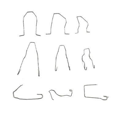 Imagem de DSkoiph 9 pçs lâmpada universal carro farol braçadeira lâmpada retenção mola clipes para H1/H3/H4/H7 lâmpada de mergulho Hoder