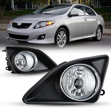 Imagem de Luzes de neblina para Toyota Corolla 2009-2010 Conjunto de luz de neblina 2 peças OEM Lâmpadas de neblina AUTOWIKI