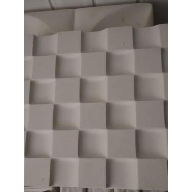 Imagem de Placa de gesso 3D( xadrez -30x30) - Perfect gessos estética 3D, 1kg
