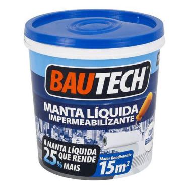 Imagem de Manta Liquida Acrilica Profissional Branca 15kg - Bautech - Axton, Bra
