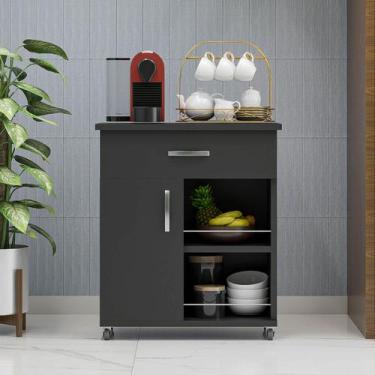 Imagem de Balcão Fruteira Multiuso Suporte Microondas/ Bebedouro Armário Cozinha