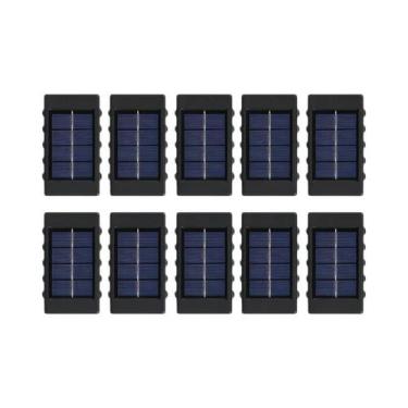 Imagem de Lâmpada de Parede Solar com 10 LEDs - À Prova D'Água para Área Externa