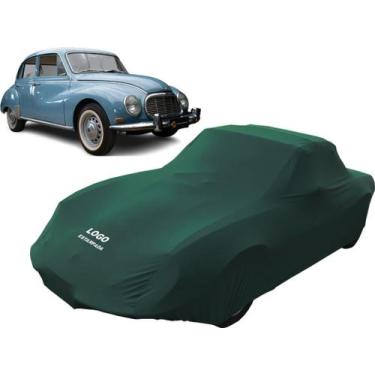 Imagem de Capa Tecido Para Proteção Carro Dkw Vemag Belcar Luxo - Mz, Verde