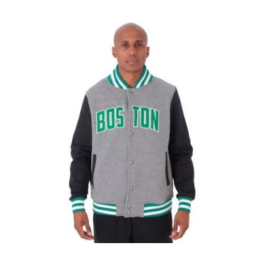 Imagem de Jaqueta College Moletom Masculina M10 Hoop Boston, Mescla, GG