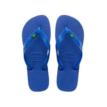 Imagem de Chinelo Havaianas Brasil 4000032 33/46, Azul naval, 35/36