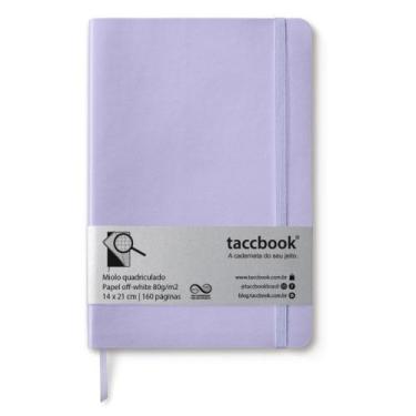 Imagem de Caderno Quadriculado taccbook Roxo (pastel) 14x21 Flex