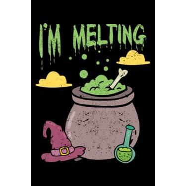 Imagem de I'm Melting Funny Halloween Witch Green Pool Teacher Parent: Creepy Decor Halloween Spooky Gifts | Dot Grid Journal, Notebook or Organizer | Notes, ... book, Scheduler, Task Checklist | 6x9 Inch