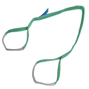 Imagem de Eslinga de Elevação Plana de Poliéster Resistente - Correia de Elevação Colorida para Cargas Pesadas - Disponível Em Tamanhos de 2m, 4m, 5m, 6m - Perfeita para Construção e Uso