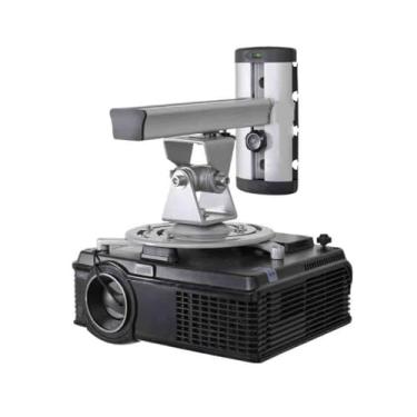 Imagem de Projetor Escritório Universal Liga de Alumínio Suporte para Projetor Giratório Teto Parede Suporte Eletrônico para Projeção (Prata)