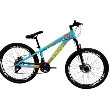 Imagem de Bicicleta 26 VikingX Tuff25 21v Freeride Freio Disco Hidraulico Pneu Balão Flame-Unissex