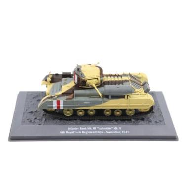 Imagem de Miniatura Tanque Guerra MK.III Valentine 8TH Libya 1941 1/43 - MOTOR C