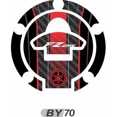 Imagem de Adesivo Protetor De Bocal Resinado Ybr Fz25 Fibra De Carbono - Resitan