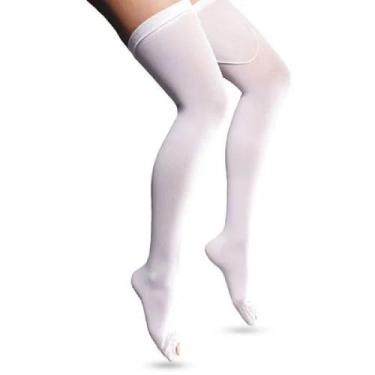 Imagem de Meia Compressão Antitrombo 18mmhg 7/8 Pé Aberto Venosan, P