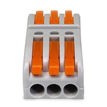 Imagem de Conector Alavanca de Emenda KV211 32A Cabo 0,08-4,0mm² - SIBRATEC, KV3