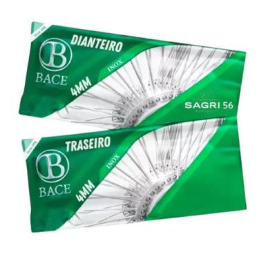 Imagem de Raio xlx 350 Dianteiro E Traseiro Inox 4mm Par - Bace