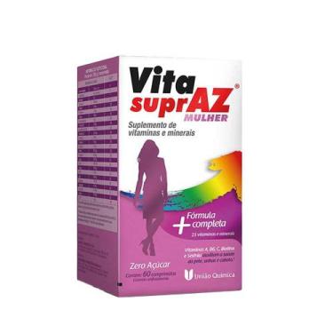 Imagem de Vita Supraz Mulher Vitaminas  Pele, Unhas E Cabelo 60 Comp. - União Qu