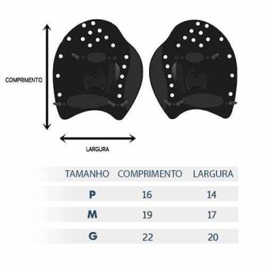 Imagem de Palmar para natação speedo power tamanho M