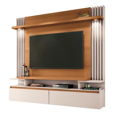 Imagem de Home Suspenso Cosmo para TV até 55 - hb Móveis Cinamomo/Off White