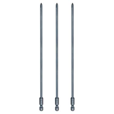 Imagem de HARFINGTON 3 peças de chave de fenda Phillips número 1 PH1 haste sextavada de 1/10.2 cm 8" (200 mm) de comprimento 0,4 cm broca magnética de cabeça cruzada S2 broca de aço industrial para ferramentas