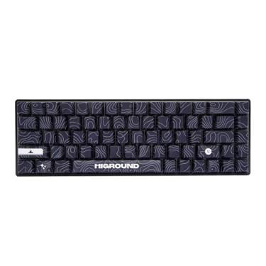 Imagem de Higround Teclado Basecamp 65HE BLACKICE, 65% teclado mecânico USB com fio para PC com interruptores magnéticos Gateron KS-37, RGB programável, troca a quente, som cremoso profundo, pré-lubrificado
