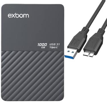 Imagem de HD Externo 1TB Portátil - USB 3.0 - Resistente a Choques - Compatível com PC, Notebook, Mac, Xbox e PS4 - Armazenamento Rápido e Seguro - Pronto para Backup de Fotos, Vídeos e Documentos
